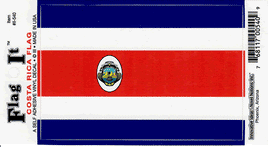 Costa Rican Vinyl Flag Decal