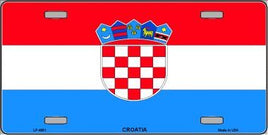 Croatia Flag License Plate