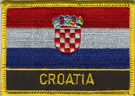 Croatia Flag Patch - Wth Name