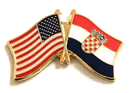 Croatian Friendship Flag Lapel Pins
