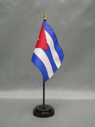 Cuban Deluxe Miniature Flag