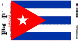Cuban Vinyl Flag Decal