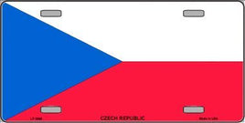 Czech Republic Flag License Plate
