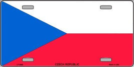 Czech Republic Flag License Plate