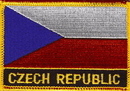 Czech Republic Flag Patch - Wth Name