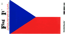 Czech Republic Vinyl Flag Decal