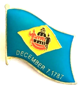 Delaware State Flag Lapel Pin - Single