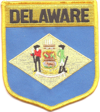 Delaware State Flag Patch - Shield