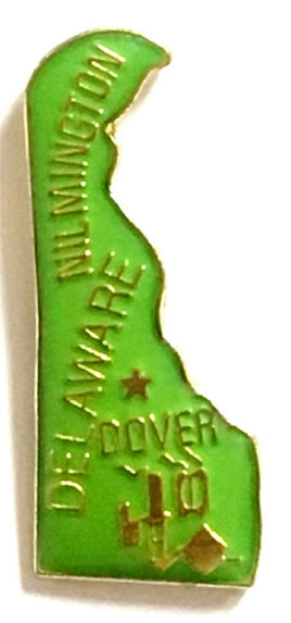 Delaware State Lapel Pin - Map Shape