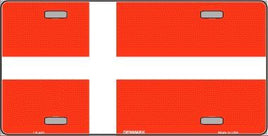 Denmark Flag License Plate