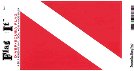 Diver Down Flag Decal