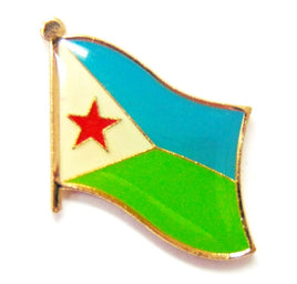Djibouti Flag Lapel Pins - Single