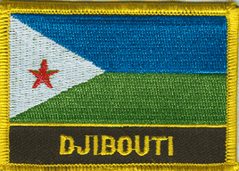 Djibouti Flag Patch - Wth Name