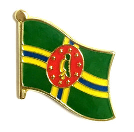 Dominica Flag Pins - Single
