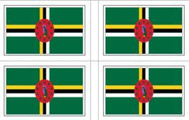 Dominica Flag Stickers - 50 per sheet