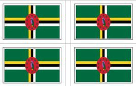 Dominica Flag Stickers - 50 per sheet