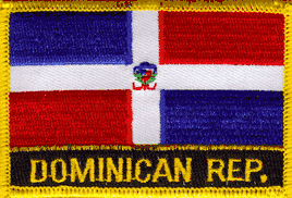 Dominican Republic Flag Patch - Wth Name