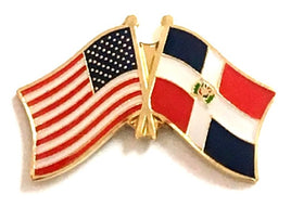 Dominican Republic Friendship Flag Lapel Pins