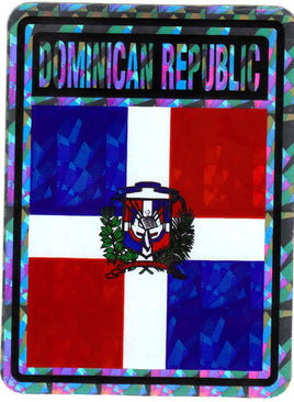 Dominican Republic Reflective Decal