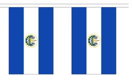 El Salvador String Flag Bunting