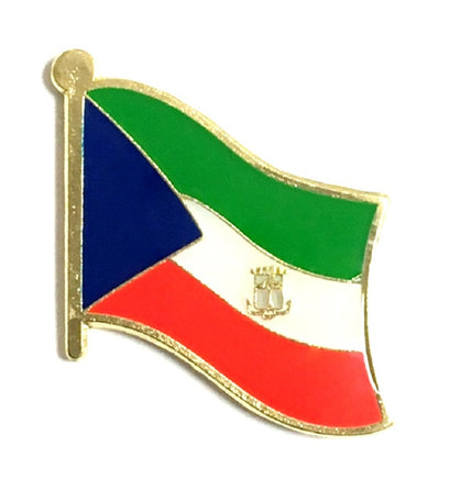 Equatorial Guinea Flag Lapel Pins - Single