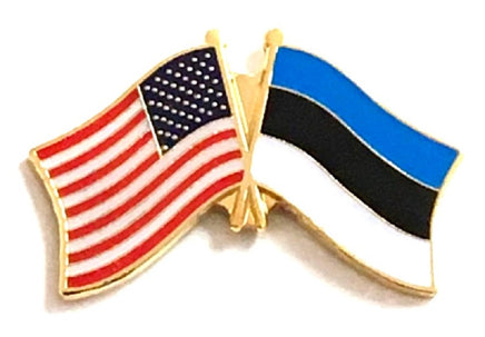 Estonian Friendship Flag Lapel Pins