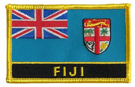 Fiji Flag Patch - Wth Name