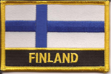 Finland Flag Patch - Wth Name