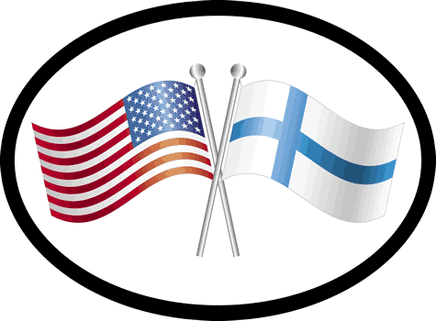 Finland Oval Friendship Decal