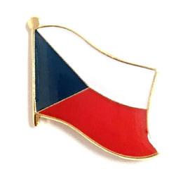 Czech Republic Flag Lapel Pins - Single