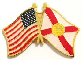 Florida State Flag Lapel Pin - Double