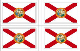 Florida State Flag Stickers - 50 per sheet