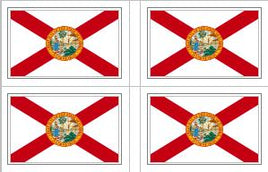 Florida State Flag Stickers - 50 per sheet