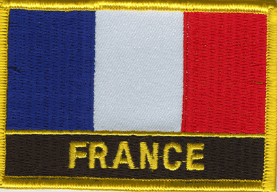France Flag Patch - Wth Name