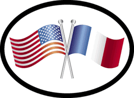 France Oval Friendship Decal