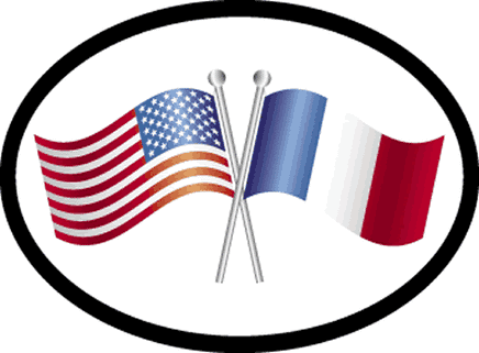France Oval Friendship Decal