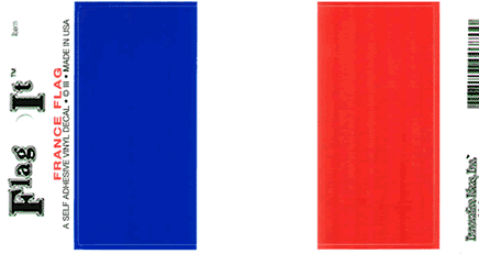French Vinyl Flag Decal