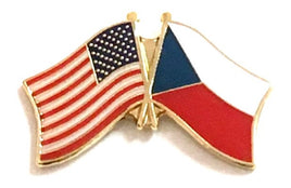 Czech Republic Friendship Flag Lapel Pins