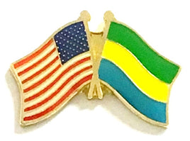 Gabon Friendship Flag Lapel Pins