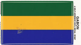 Gabon Vinyl Flag Decal