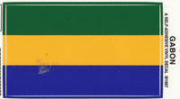 Gabon Vinyl Flag Decal