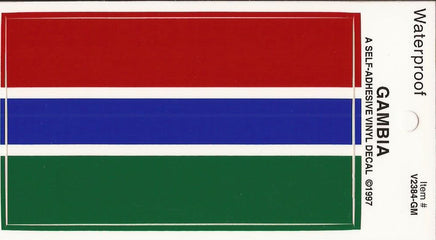 Gambia Vinyl Flag Decal