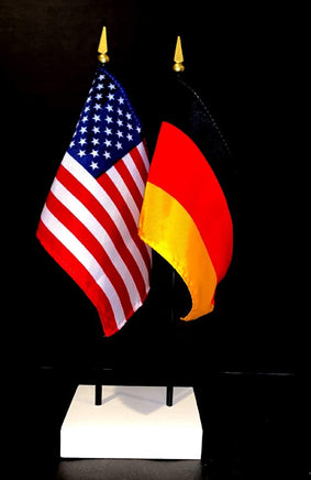 Germany and US Flag Desk Set