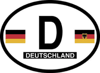 Germany Reflective Oval Decal