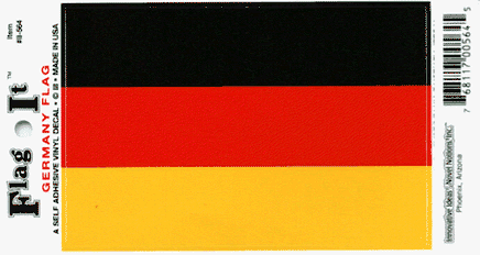 Germany Vinyl Flag Decal