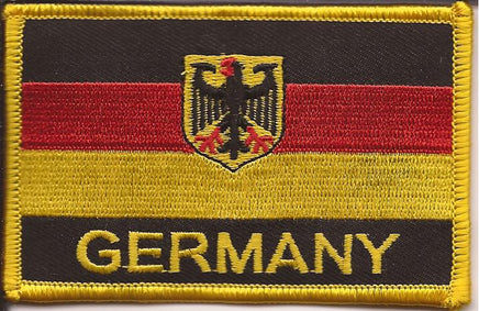 Germany (with Eagle) Flag Patch - With Name