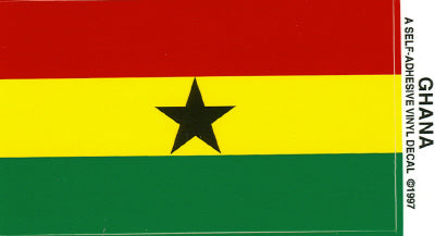 Ghana Vinyl Flag Decal