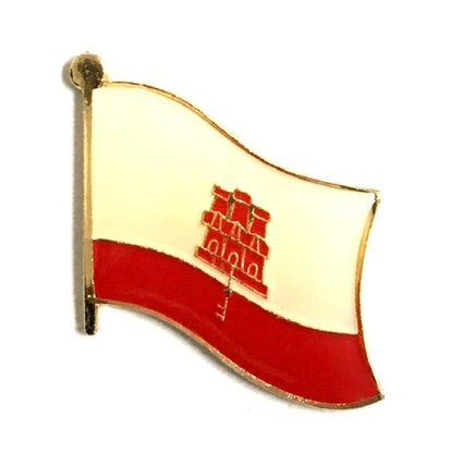 Gibraltar Flag Lapel Pins - Single