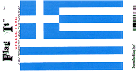 Greece Vinyl Flag Decal