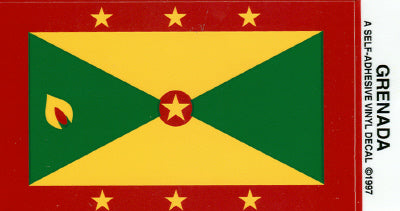 Grenada Vinyl Flag Decal